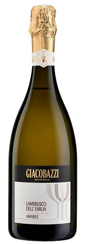 Putojantis vynas GIACOBAZZI Lambrusco Emilia, baltas, 7,5 %, 0,75 l