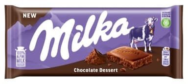 Milk chocolate MILKA, Alpine milk, w fluffy cocoa filling (45%),100g