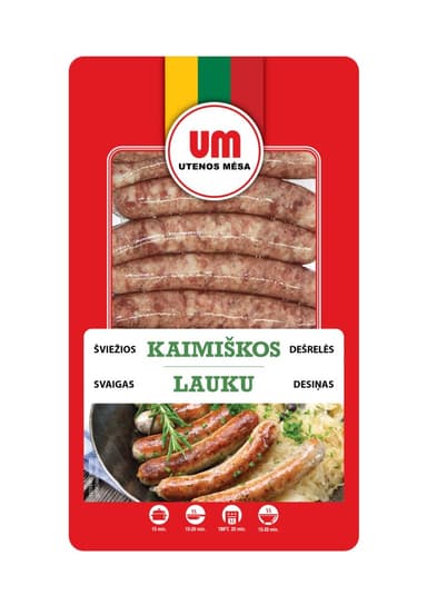 Fresh KAIMIŠKOS sausages, 500 g