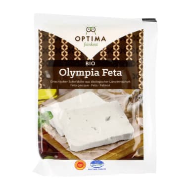 OLYMPIA DOP organic feta cheese made from sheep and goat milk