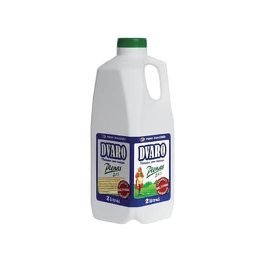 Pasteurized milk DVARO,2,5% fat, in bottle, 2 l