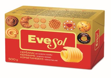 EVESOL Margarine for frying with butter taste, 72%, 500 g
