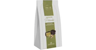 Tamsaus šokolado triufeliai su pistacijomis, ekologiški