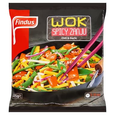 Frozen vegetables FINDUS Wok Spicy, 325g