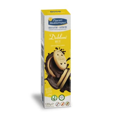 Sausainai DOBLONI WHITE PIACERI MEDITERRANEI, be glitimo