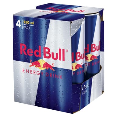 Energy drink RED BULL, 4 x 0,25 l D