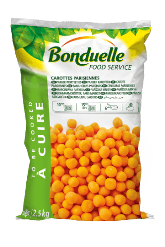 Šaldytos paryžietiškos morkos BONDUELLE, 2,5 kg
