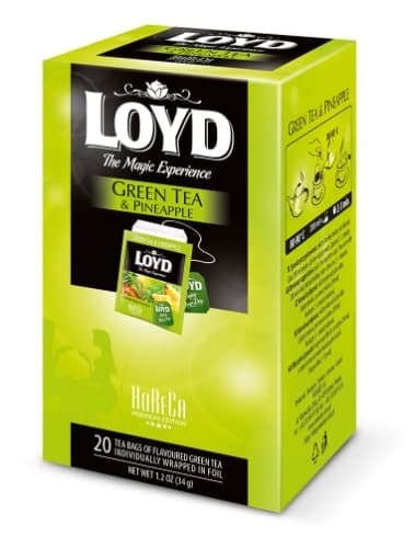 Green tea LOYD HORECA Pineapple , 20 x 1,7g