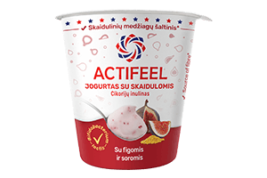 Yogurt with chicory inulin, figs, and sorghum ACTIFEEL, 300g