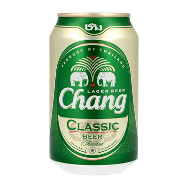 Thai beer CHANG CLASSIC, 5%, in a can