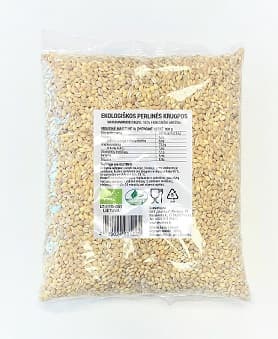 Ekologiškos perlinės kruopos EKOFRISA, 1 kg LT-EKO-001