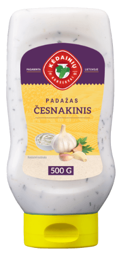 Padažas KĖDAINIŲ Česnakinis, 40% rieb.  500g