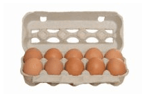 Organic eggs, 10 pcs. LT-EKO-001 (M)
