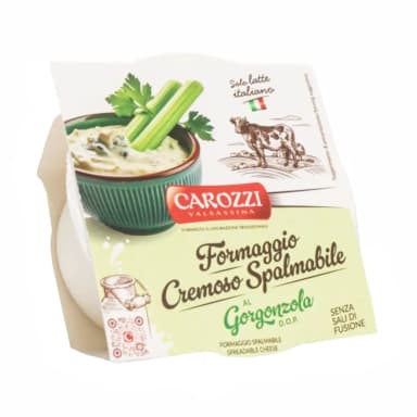 Spreadable creamy cheese with Gorgonzola DOP