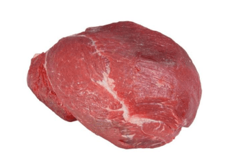 Frozen beef round boneless, PAD, kg