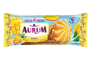 Mango-flavored ice cream with mango filling AURUM 150ml