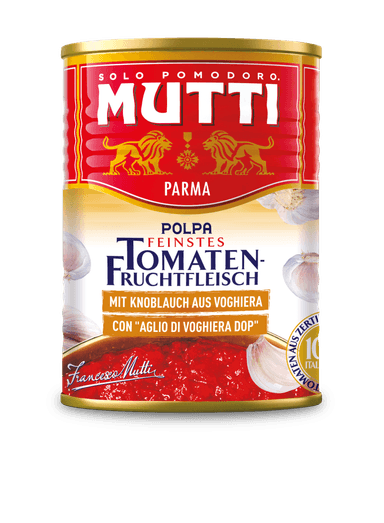 Chopped tomatoes MUTTI, with garlic, 400 g