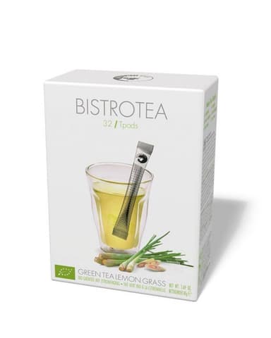 Organic green tea with lemongrass BISTRO, sticks, 32 pcs, LT-EKO-001