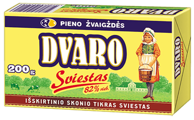 DVARO cream butter, 82%, 200 g