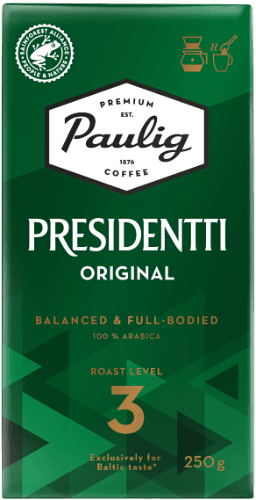 Ground coffee PAULIG Presidentti, 250 g