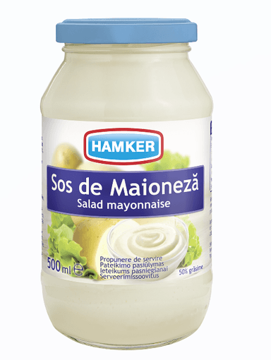 Mayonnaise HAMKER, 50%, 500 ml