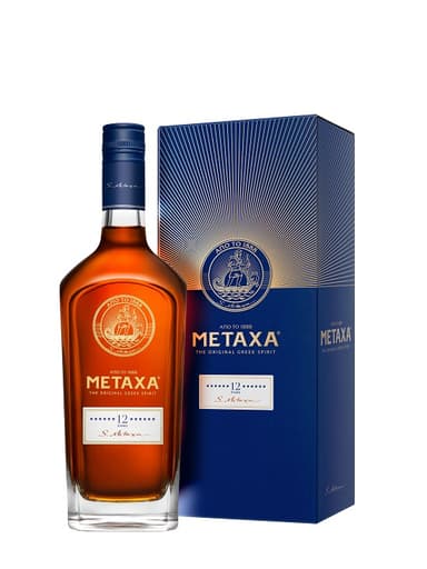 Spirit deink METAXA 12*, with box, 4 %, ,7 l