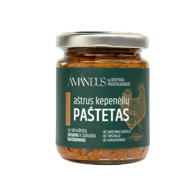 Aštrus kepenėlių paštetas AMANDUS