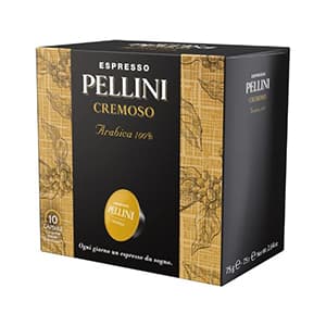 Coffee capsules PELLINI Cremoso, 10x7,5g