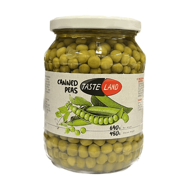 Konservuoti žirneliai TASTE LAND, 690g/450g