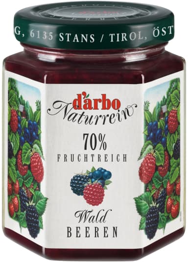 Wild berry spread D'ARBO, 70%, 200 g