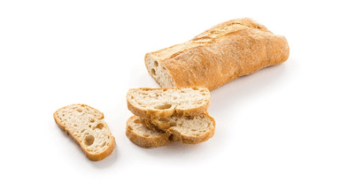 Rustic wheat ciabatta bread, 1 piece