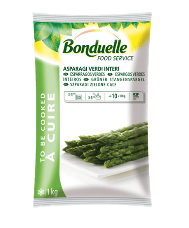 Šaldyti žali šparagai BONDUELLE, 1 kg