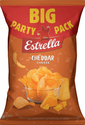 Traškučiai ESTRELLA, čederio sūrio skonio, 250 g