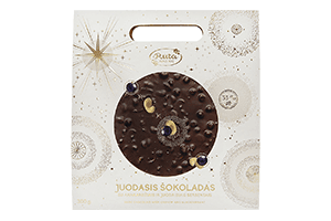 Dark chocolate with cashews and black currants 300g