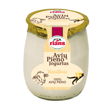 RIANS sheep yogurt with vanilla 5.5% fat.