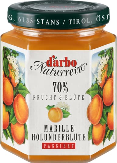 Apricot and white elderflower spread D'ARBO, 70%, 200 g