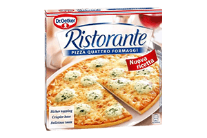 Frozen pizza RISTORANTE QUATTRO FORMAGGI, 340g