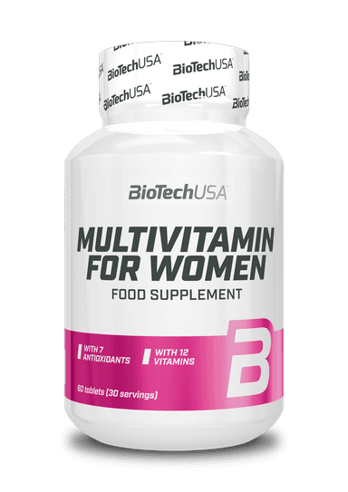 Multivitaminai moterims BioTechUSA, tabletės, 60 vnt