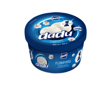 Vaniliniai ledai DADU, 800 ml / 400 g