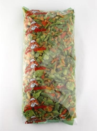 Frozen paprika mixture, strips, 2,5 kg