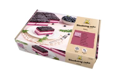 Frozen blueberry cake, (16pcs x 125g) 2 kg
