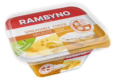 RAMBYNO spreadable cheese MILDUTĖ, 175 g