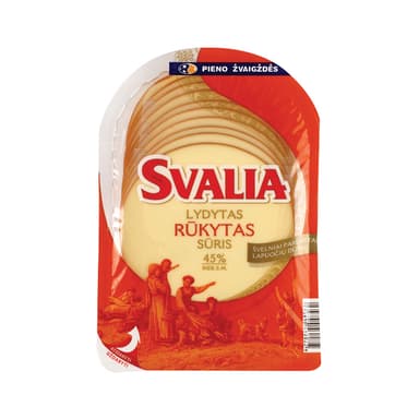 Melted smoked cheese SVALIA, 45%, sliced, 150 g