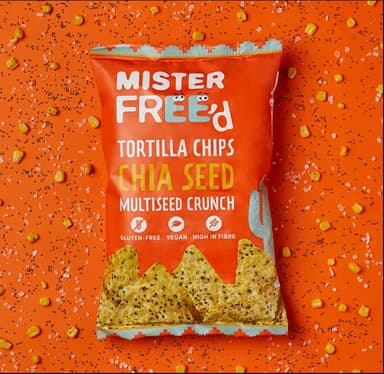 Tortilla chips MISTER FREE'D with chia seeds, 135 g