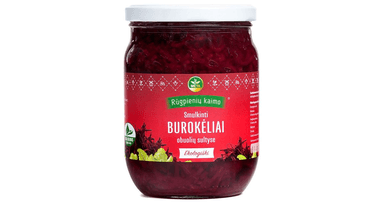 Smulkinti burokėliai obuolių sultyse, ekologiški