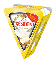 Pelėsinis sūris Brie PRESIDENT, natūralus, 32 %, 125 g