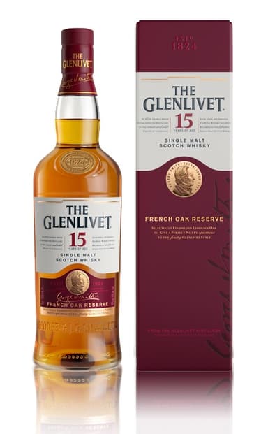 Scotch single malt GLENLIVET 15Y.O. su dėž., 40%, 0,7 l