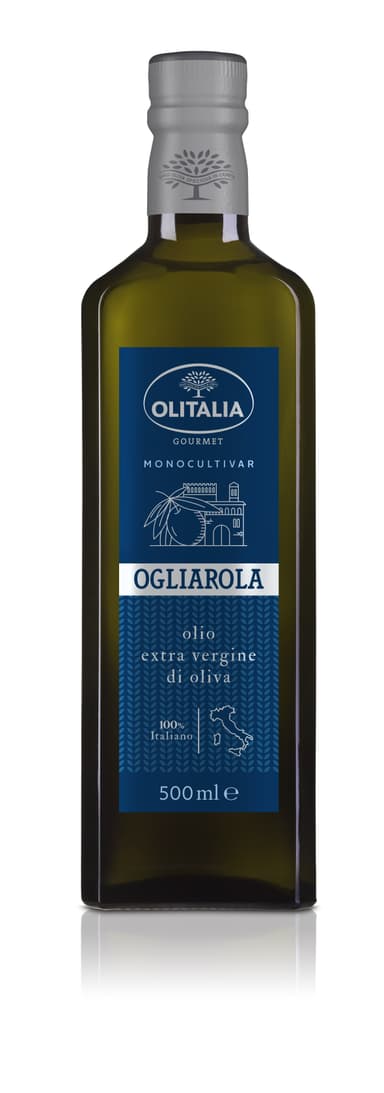 Alyvuogių aliejus OLITALIA, Exta Virgin, iš Ogliarola alyvuogės rūšies, 500 ml