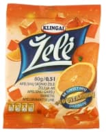 Jelly KLINGAI, orange flavour, 80 g