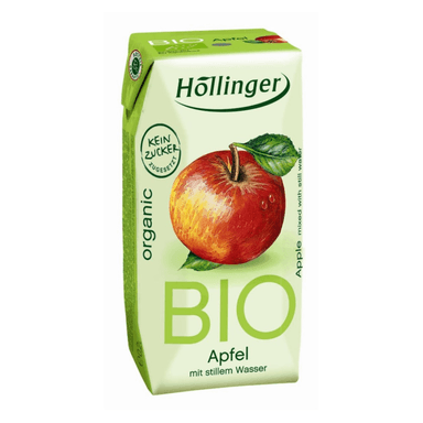 Organic apple juice beverage